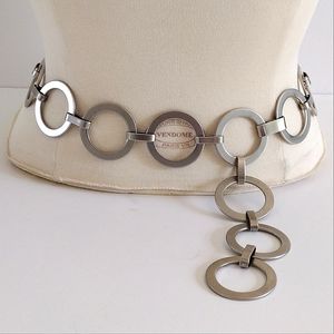 Matte Silver Heavy Disc Link Belt